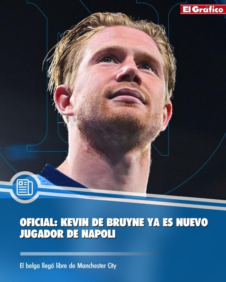 Imagen Kevin De Bruyne, refuerzo estrella de Napoli.