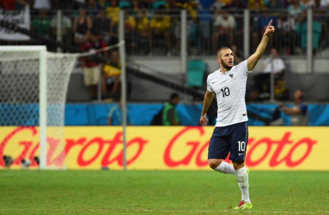Imagen LA GRAN FIGURA. Benzema manejó los tiempos del partido y de su equipo. Francia brilló como nunca, goleó a Suiza y se asienta como uno de los candidatos en Brasil 2014.