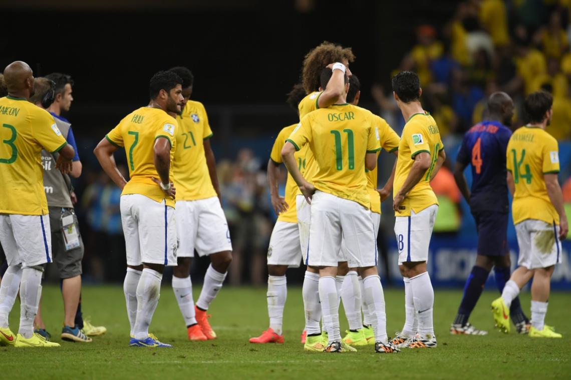 Imagen EL DESCONSUELO del seleccionado brasileño (FABRICE COFFRINI / AFP).