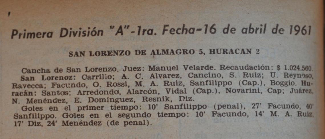 Imagen SINTESIS EN EL GRAFICO del desastre en el debut ante San Lorenzo.