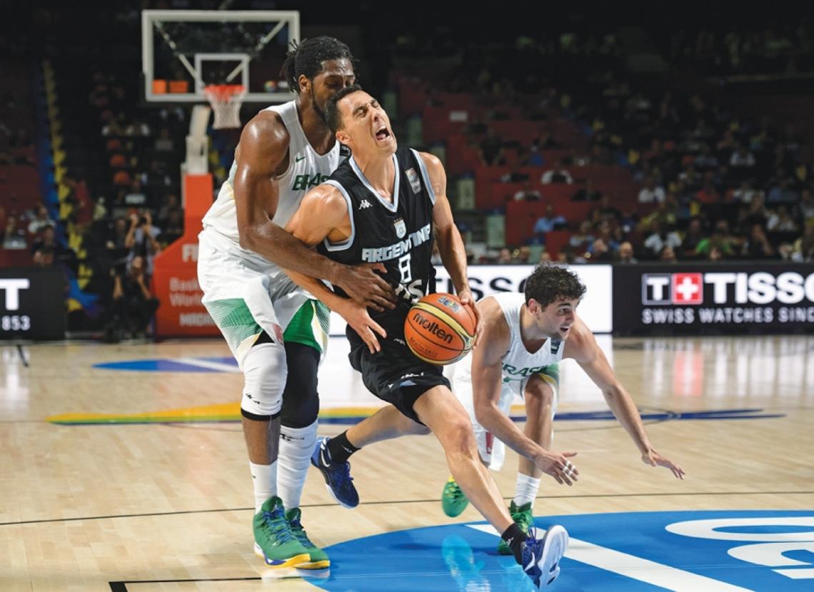 Imagen PRIGIONI sufre la marca de Nené Hilario; Argentina sufrió a Brasil en octavos de final.