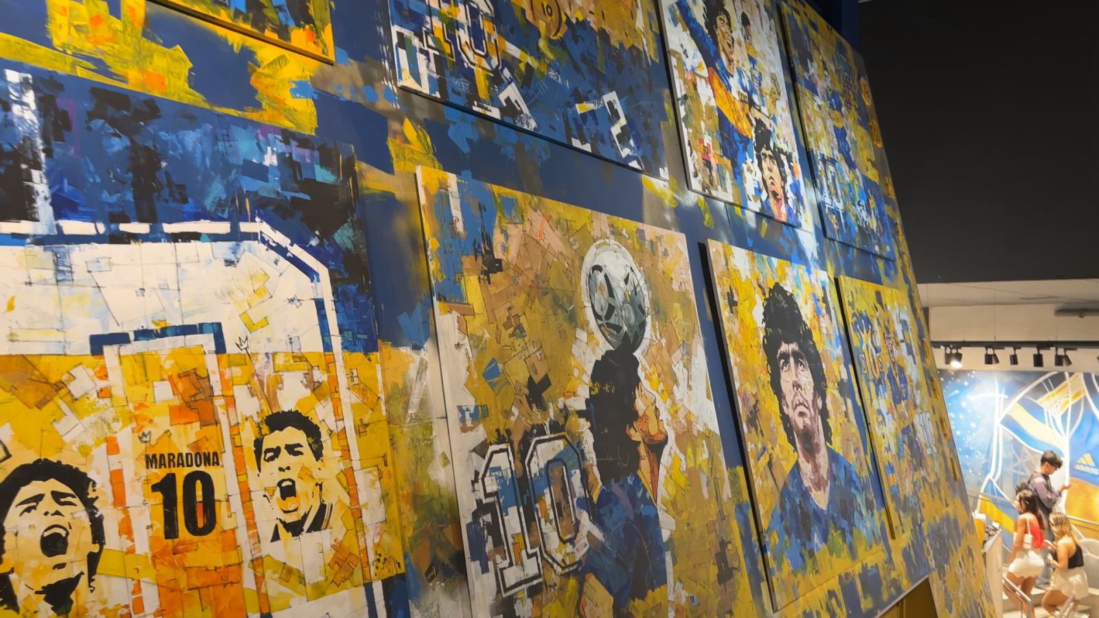Imagen Lo más destacado del paso de Maradona por Boca en 18 obras de arte a cargo de Pablo Mariani