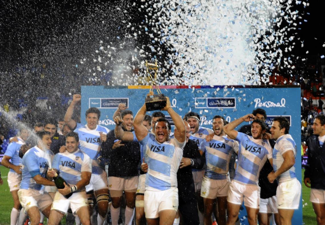 Imagen EL FESTEJO es justificado: Los Pumas acaban de ganarles a los Wallabies.