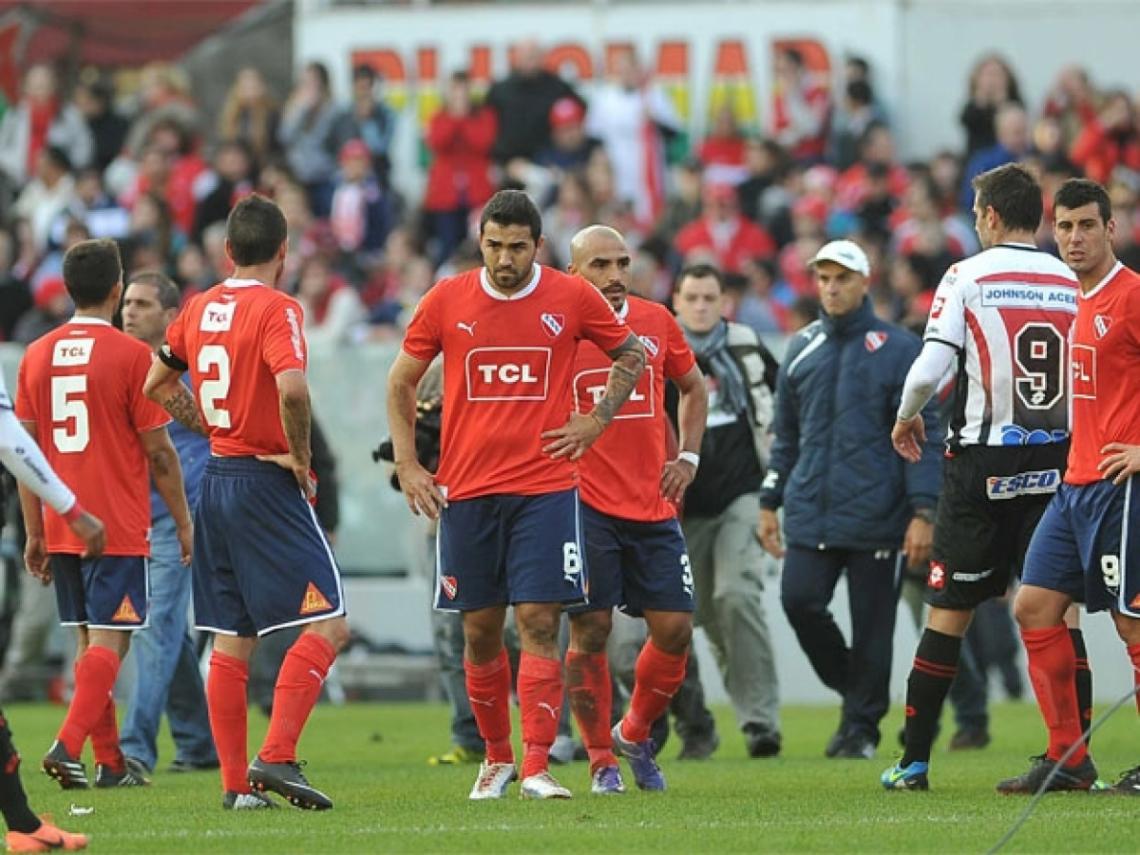 Imagen PÁNICO ESCÉNICO tuvieron los jugadores de Independiente vs. Patronato.