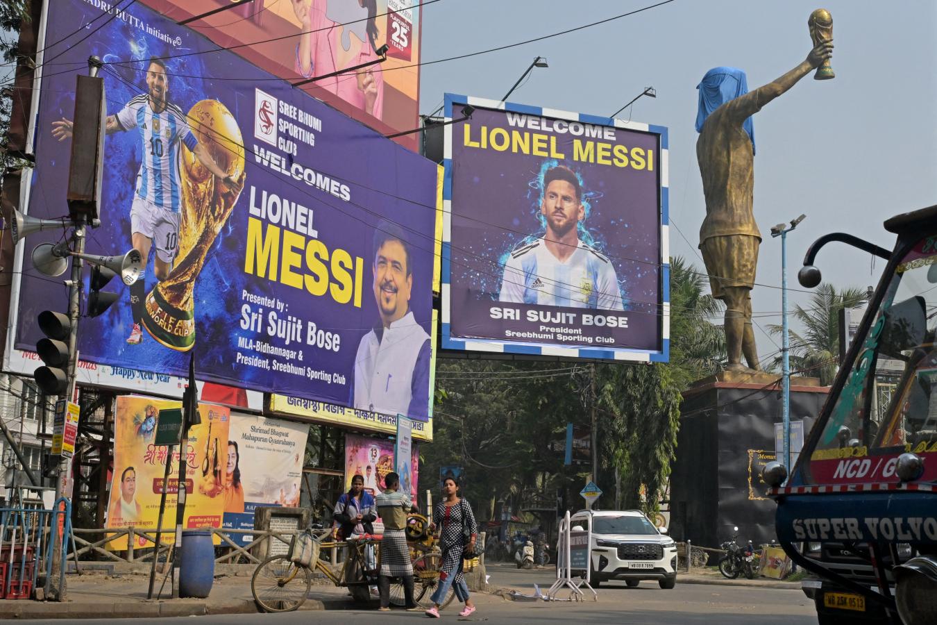 Imagen Goat Tour: locura por Messi en India (AFP).