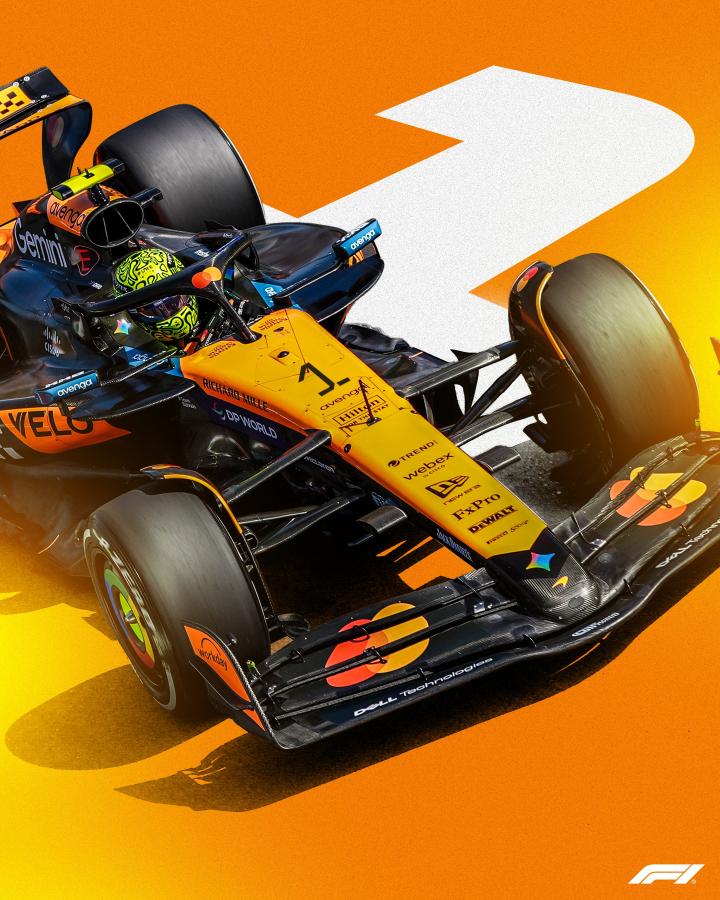 Imagen El flamante campeón Lando Norris usará el número 1 en su McLaren.