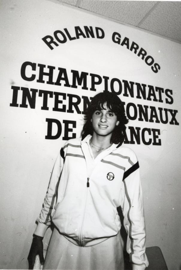 Imagen Sabatini, en su primer Roland Garros: con 15 años llegaría a las semifinales.
