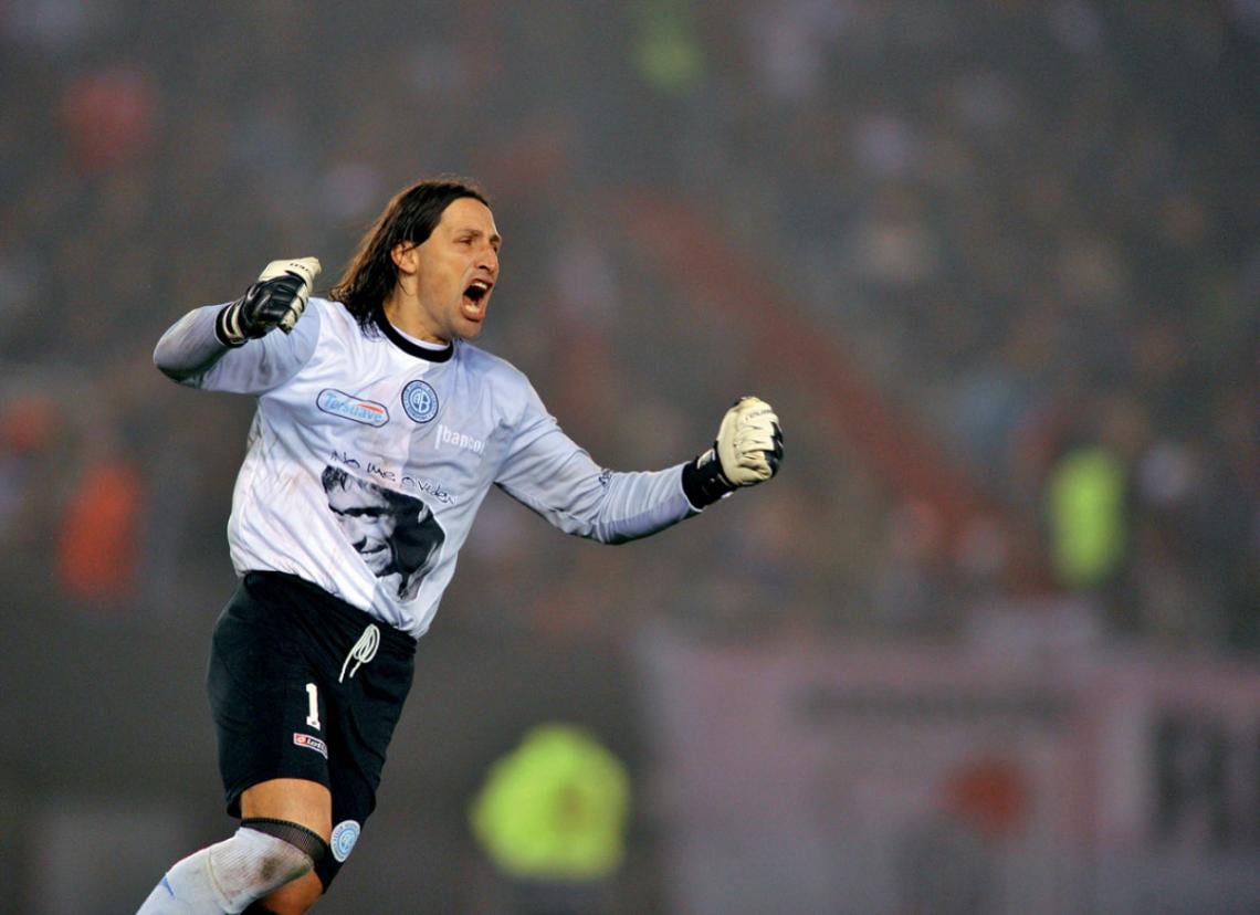 Imagen Festejando un gol en soledad, con el Pirata.