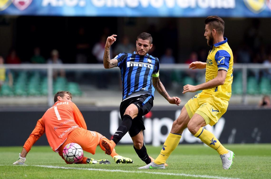 Imagen El primer gol de Icardi en la nueva temporada del calcio, para el 1-0 ante el Chievo.