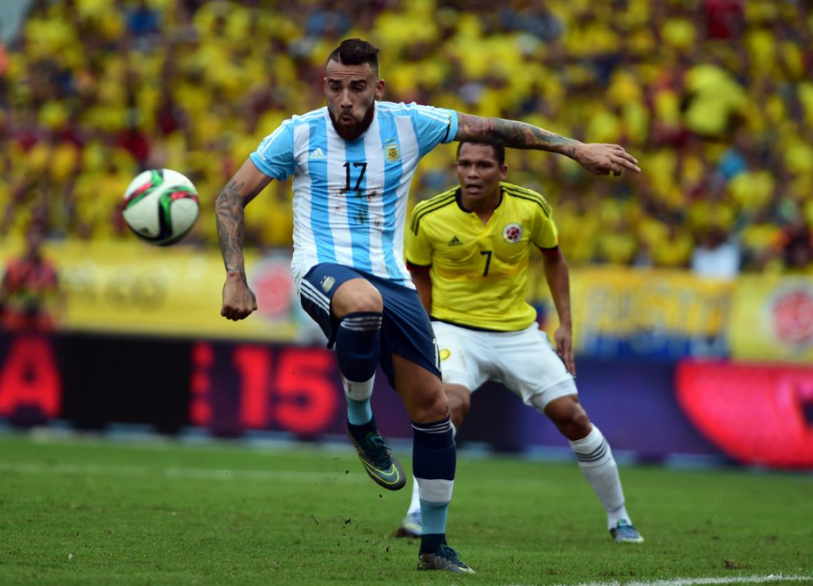 Por la ausencia de Garay, Funes Mori formó una interesante dupla con Nicolás Otamendi, que hoy lidera la defensa del equipo del Tata.