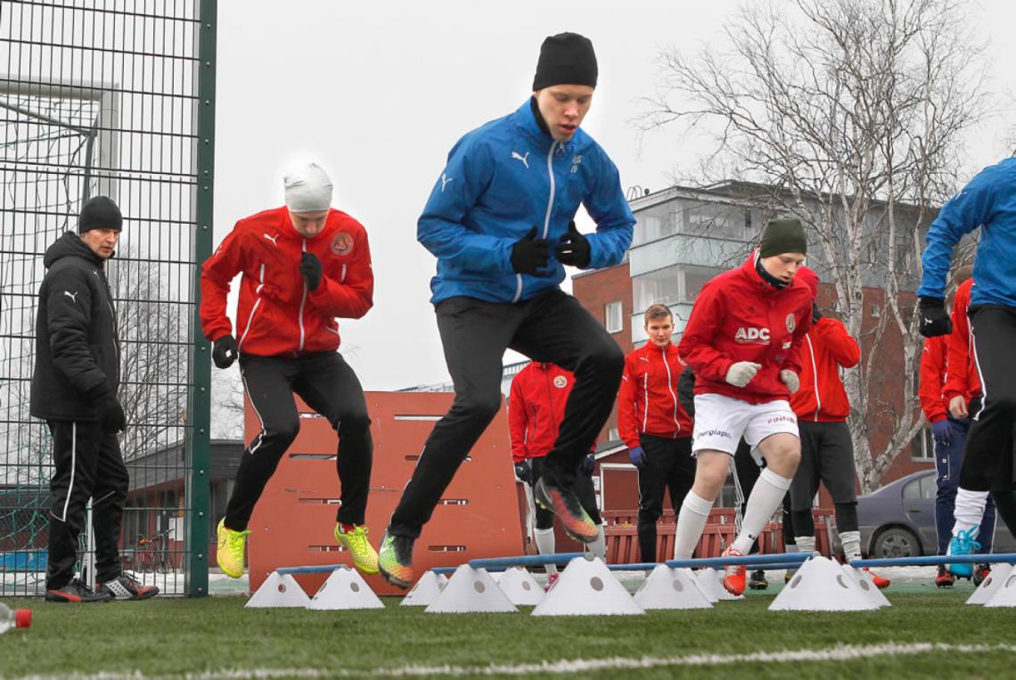 Imagen En invierno entrenan con temperaturas bajo cero.