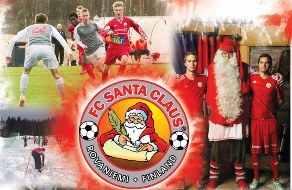 Los jugadores, en cada Navidad posan con Papá Noel.