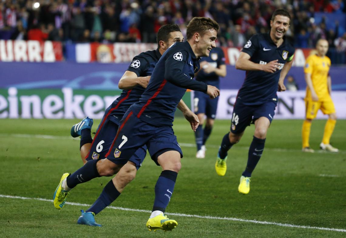 Imagen Griezmann celebra su segundo gol, el del penal. (Reuters)