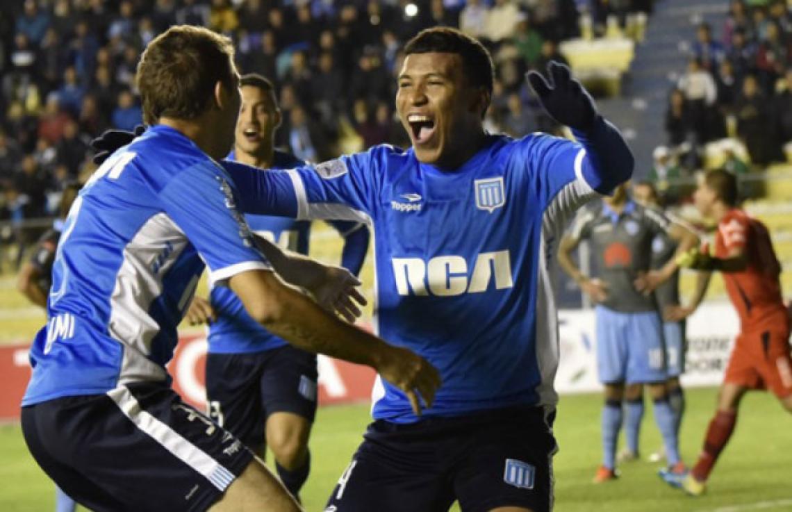 Imagen ROGER CON GRIMI gritando el empate en La Paz.