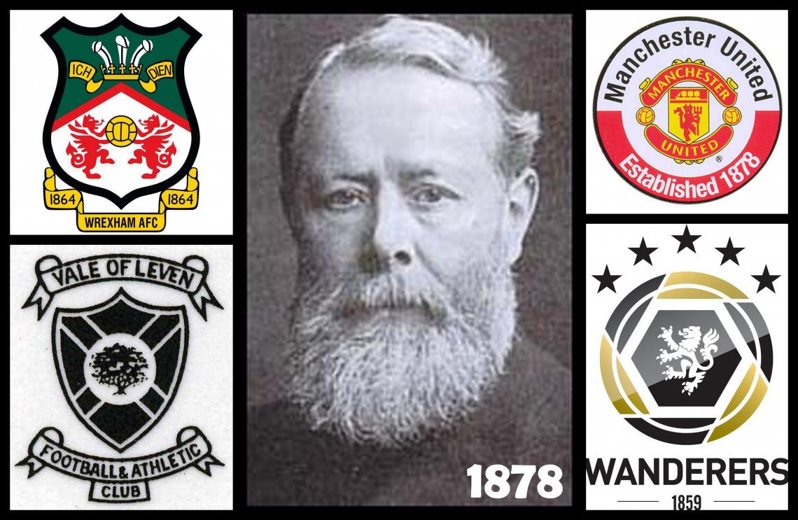 Imagen Clubes importantes de 1878 y Arthur Kinnaird, figura de la época.