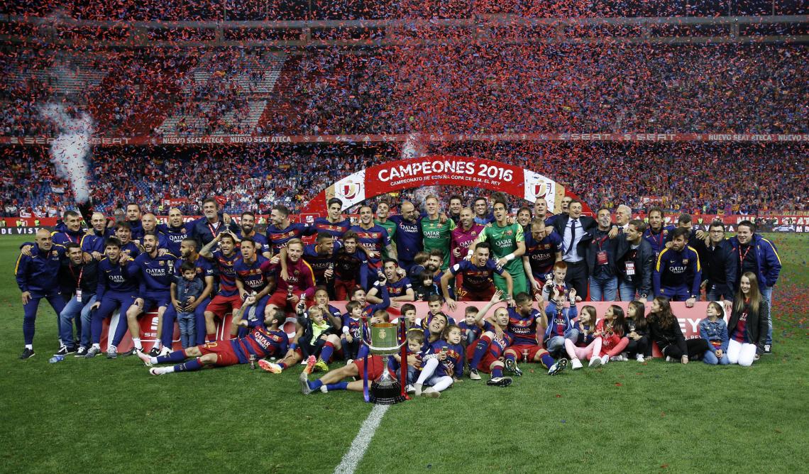 Imagen Barcelona festeja la Copa del Rey