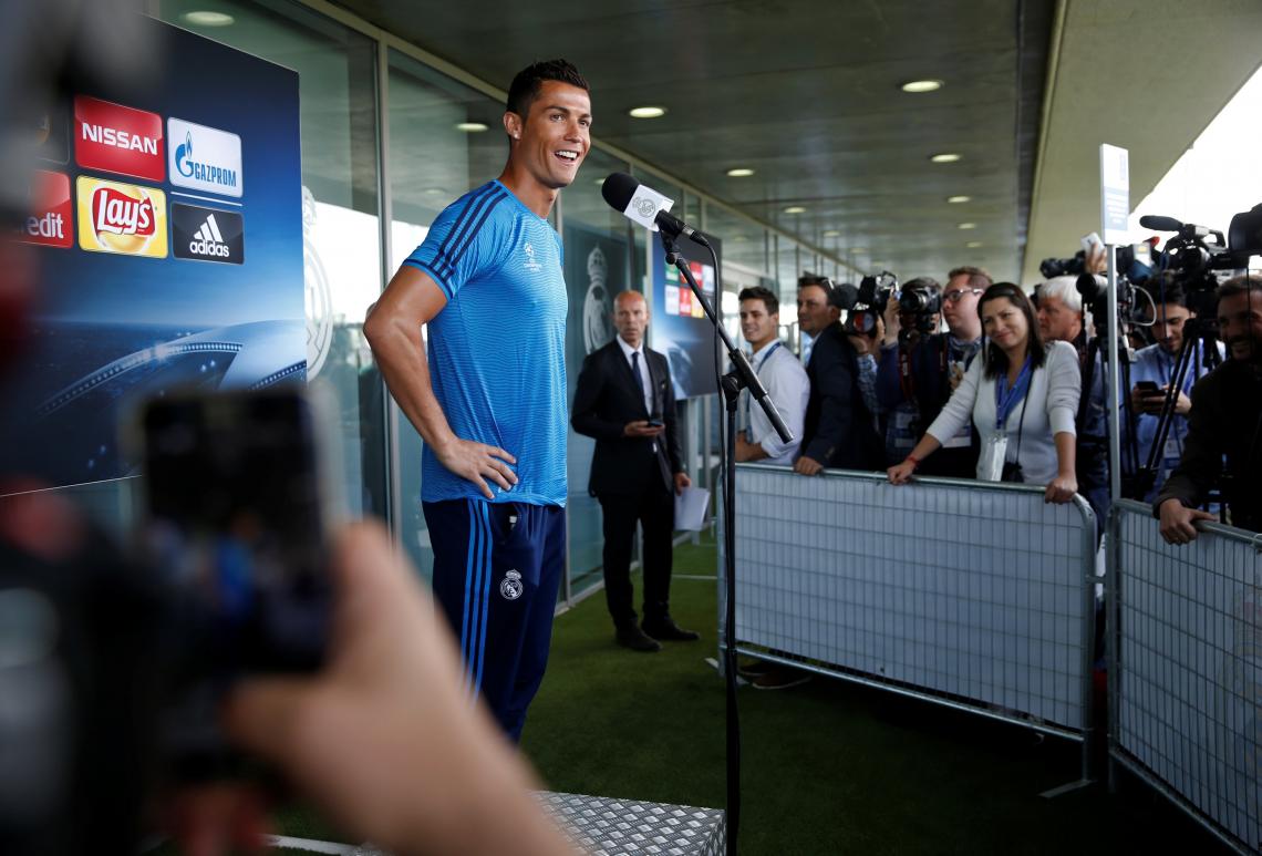 Imagen RONALDO en la conferencia de prensa: "Llego mejor que en el 2014", tiró. FOTO: Reuters.