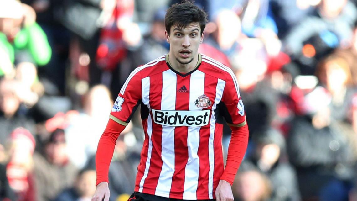 Imagen Vergini, con la camiseta del Sunderland