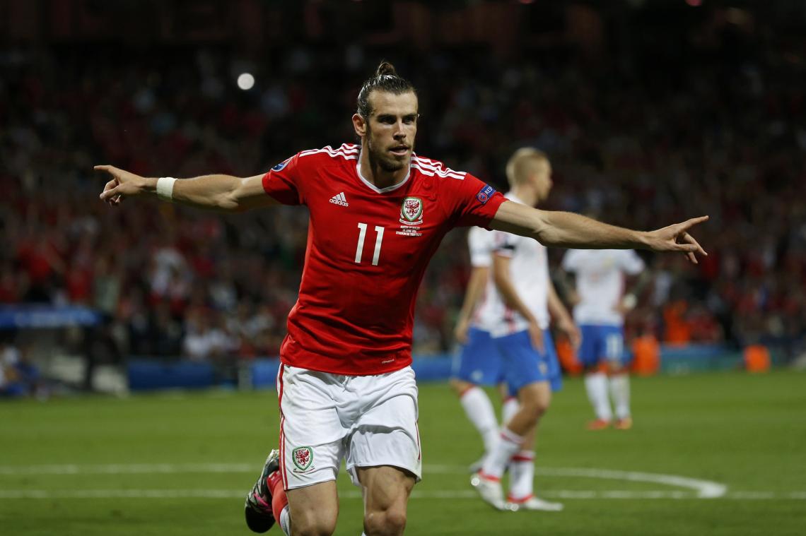 Imagen GARETH BALE festeja su gol a Rusia en la Euro. Foto: Reuters.