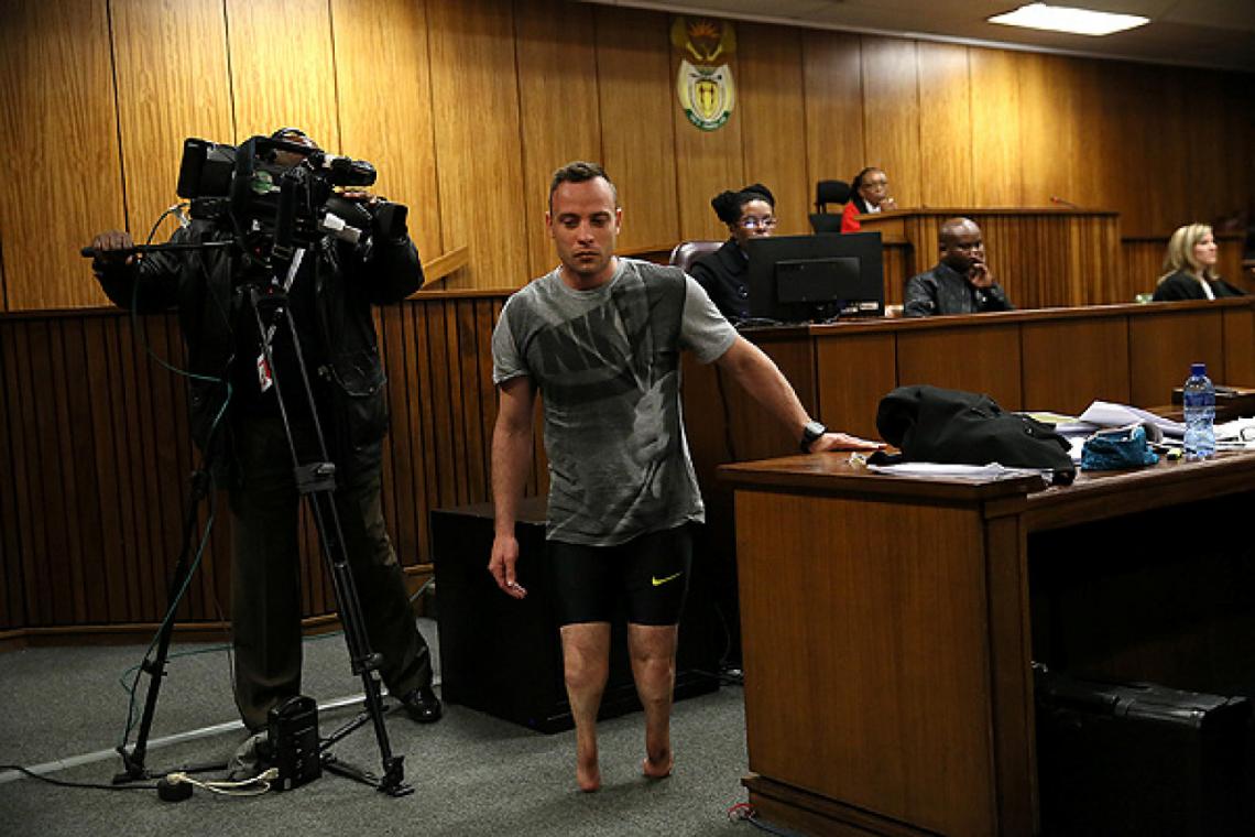 Imagen PISTORIUS en el juicio que afrontó la semana pasada.