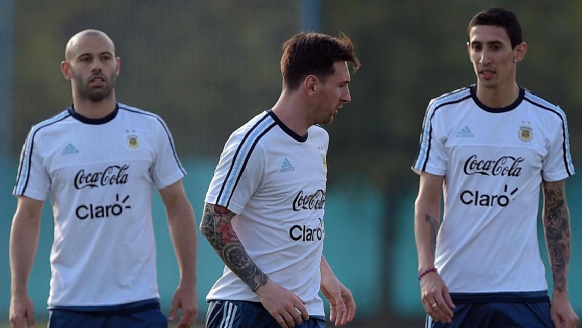 Imagen Messi, junto a Mascherano y Di María, dos de los que lo seguirían