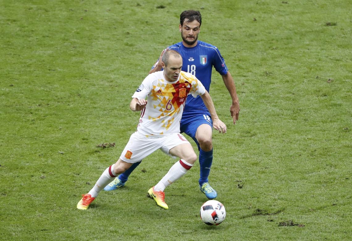 Imagen EL CEREBRO durante el partido contra Italia. Foto; Reuters.