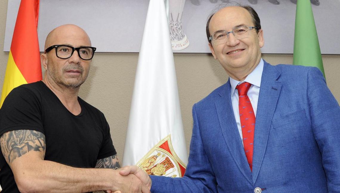 Sampaoli, en su presentación