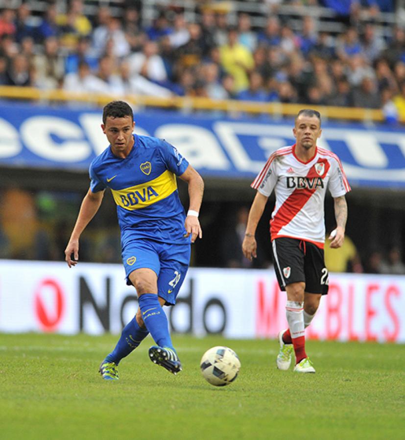 Imagen Polifuncional. Ante River, en la Bombonera, jugó de 8 y de 5, y rindió.