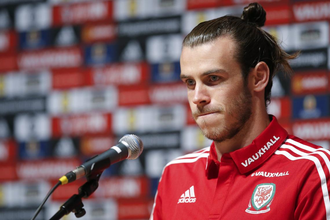 Imagen BALE, en la conferencia de prensa de este lunes. Foto: Reuters.