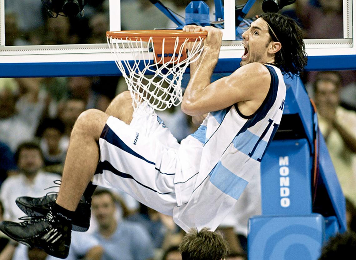 El grito salvaje, tras el último doble en los Juegos Olímpicos de Atenas 2004, para asegurar la medalla dorada.