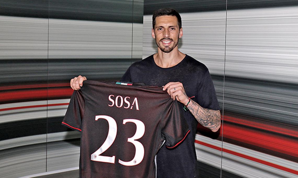 Imagen Sosa llegó a Milan a mediados de 2016