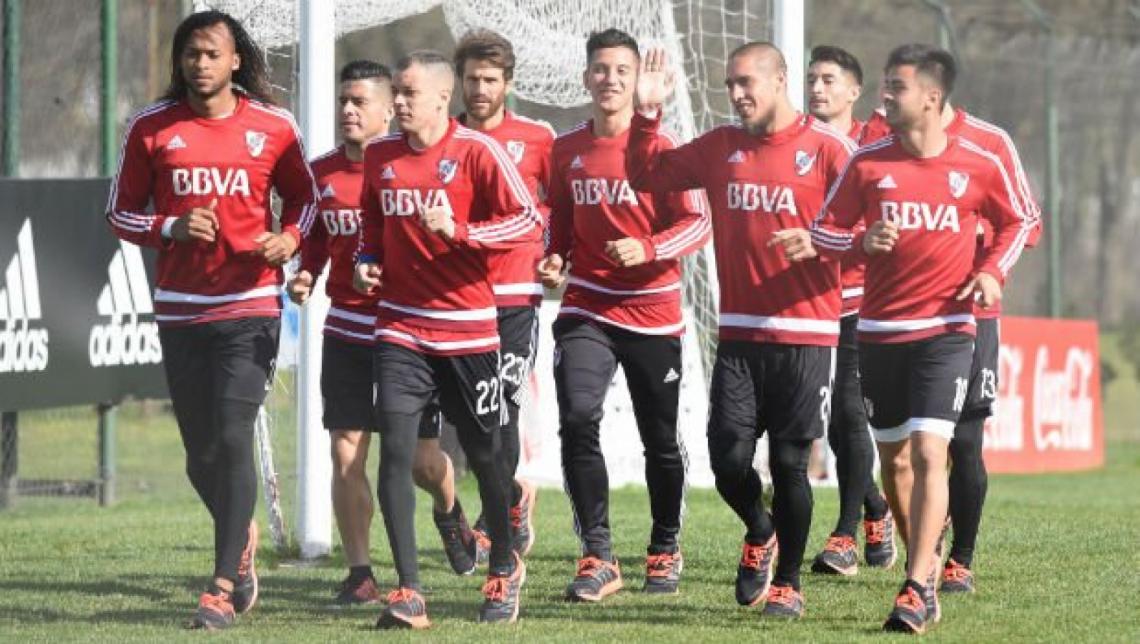 Imagen El plantel, entrenando antes de viajar a Colombia