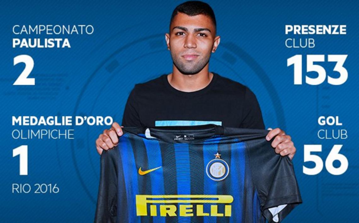 Imagen El delantero con la camiseta del Inter.