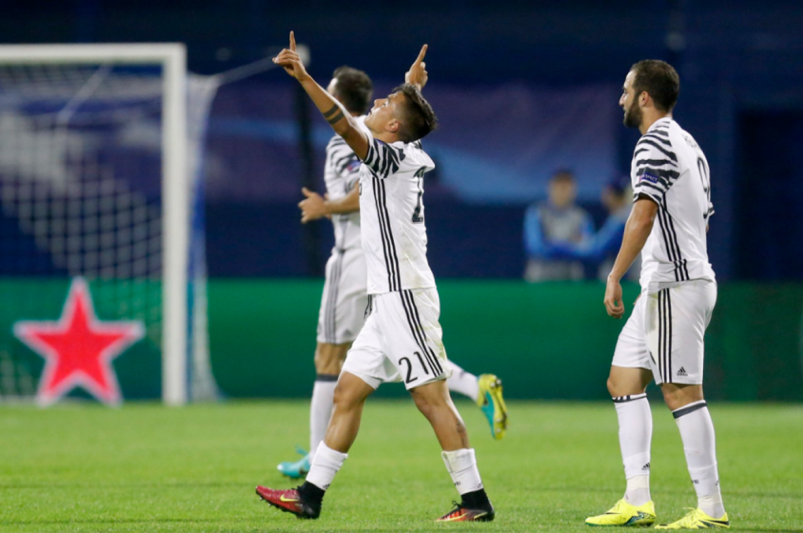 Imagen DYBALA celebra su gol: lleva 23 en 50 partidos.