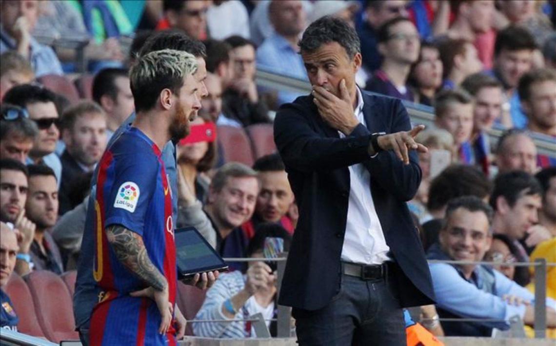 Imagen Messi junto a Luis Enrique