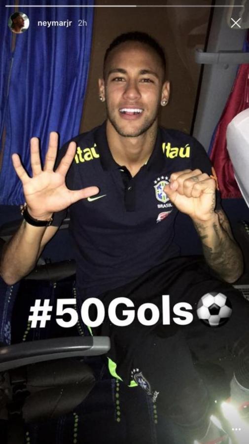 Imagen El festejo de Neymar en Snapchat