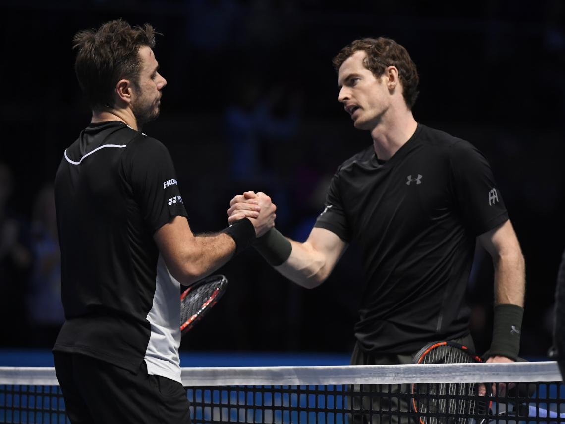 Imagen Murray y Wawrinka se saludan en la red