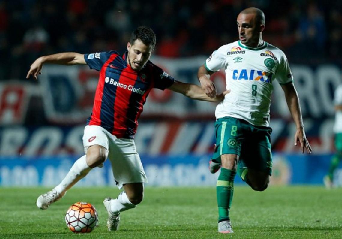 Imagen Blanco, jugando ante el Chapecoense