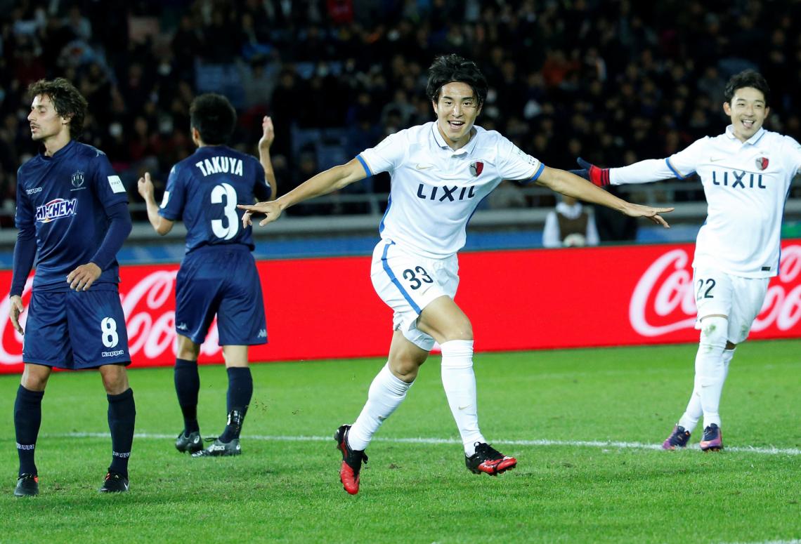 Imagen Kanazaki festeja el gol del triunfo