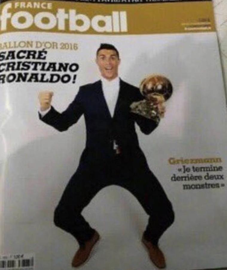 Imagen CR7, en la tapa