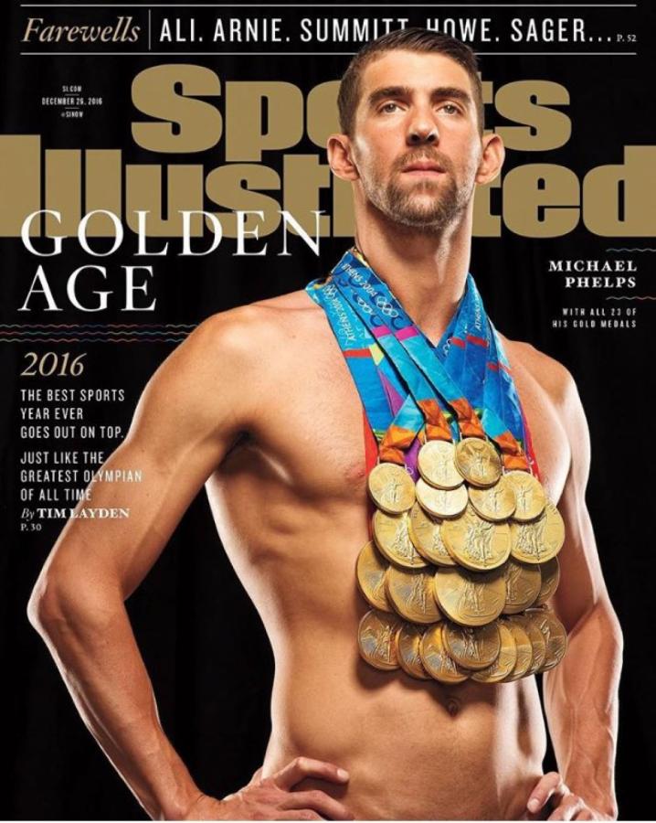 Imagen Phelps, en la tapa de la revista