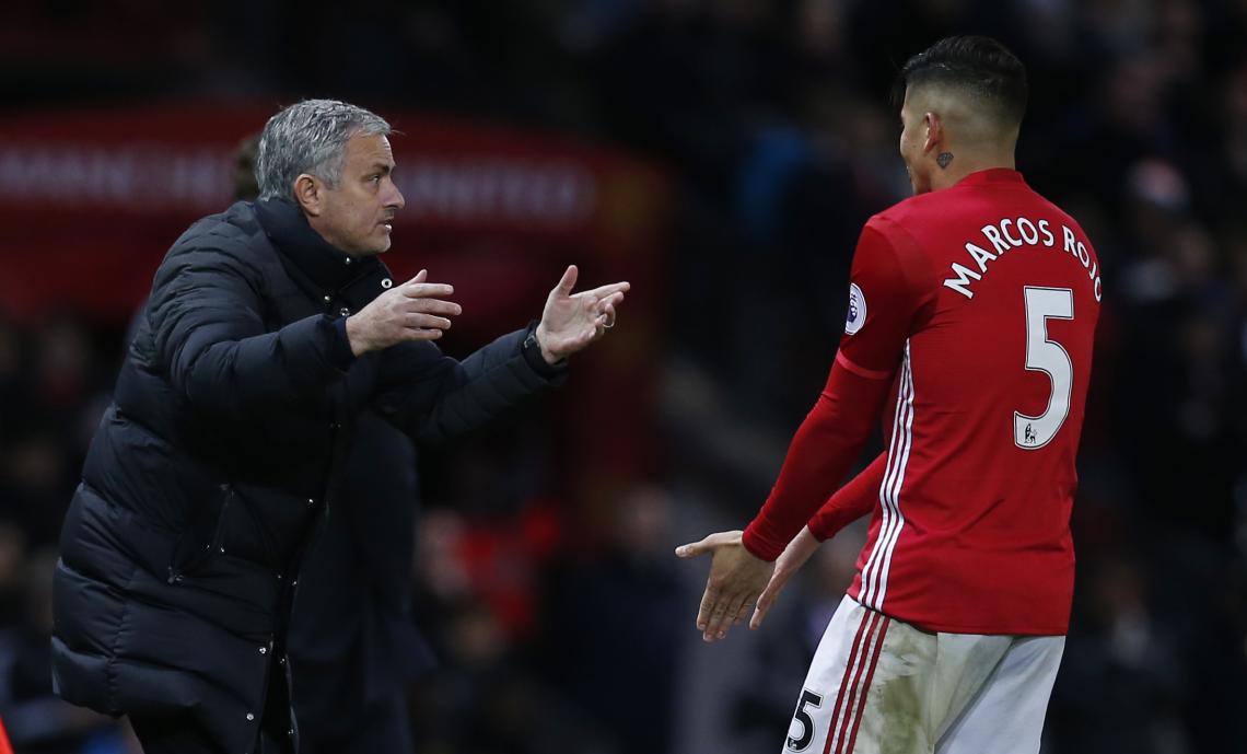 Imagen Rojo, hablando con Mourinho