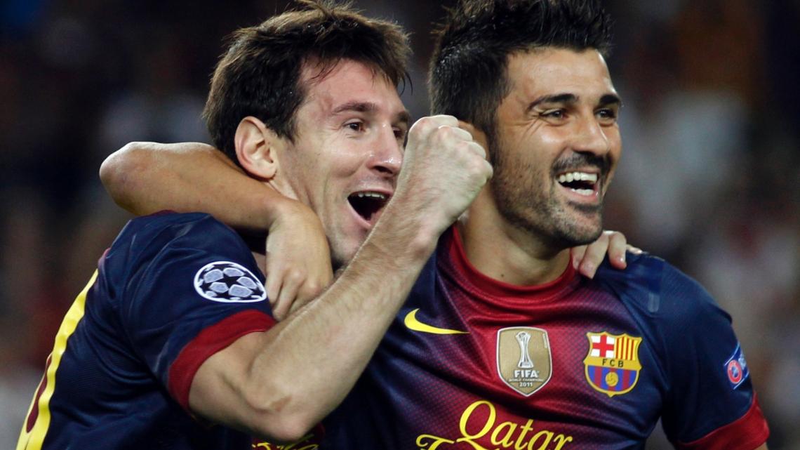 Imagen Messi y Villa, juntos en Bracelona
