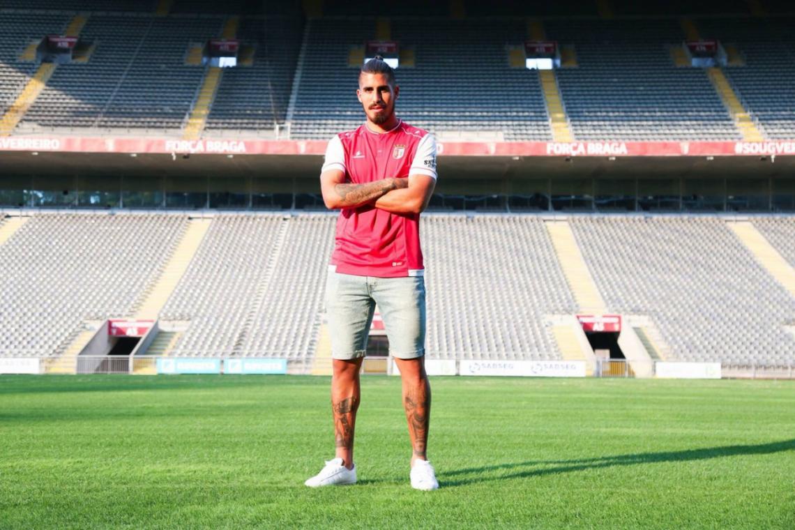 Imagen Junior, en su presentación en el Sporting Braga