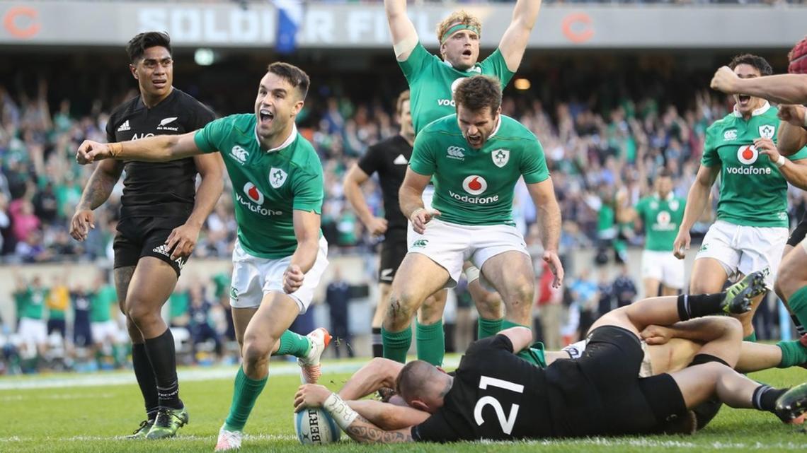 Imagen Los irlandeses, en su histórico triunfo ante Nueva Zelanda