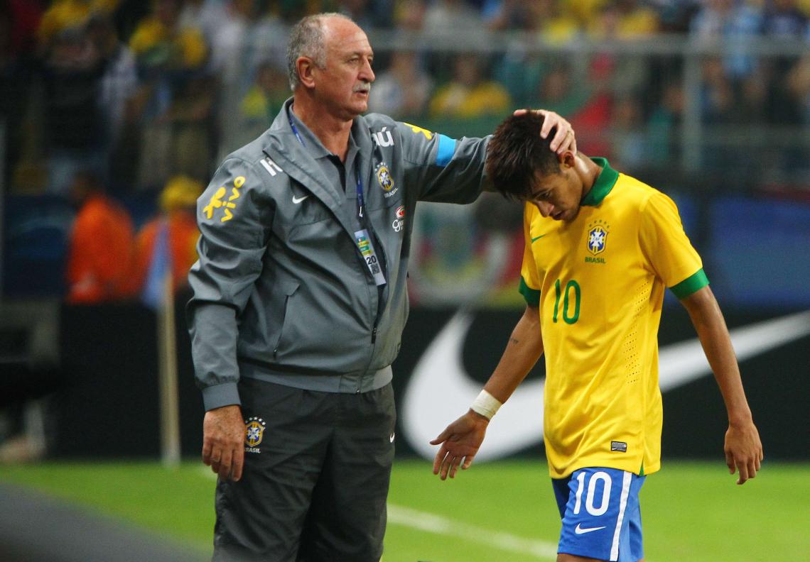 Imagen Neymar y Scolari, juntos