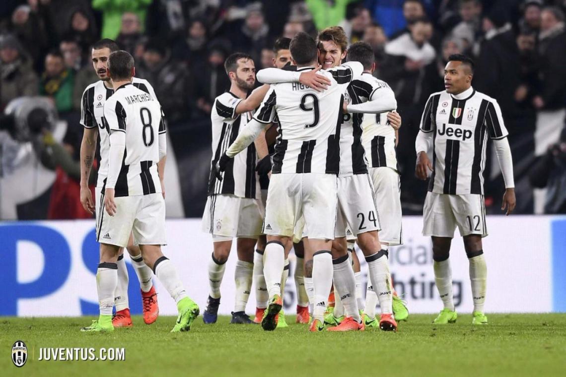 Imagen Los jugadores de la Juve, festejando el triunfo ante el Inter
