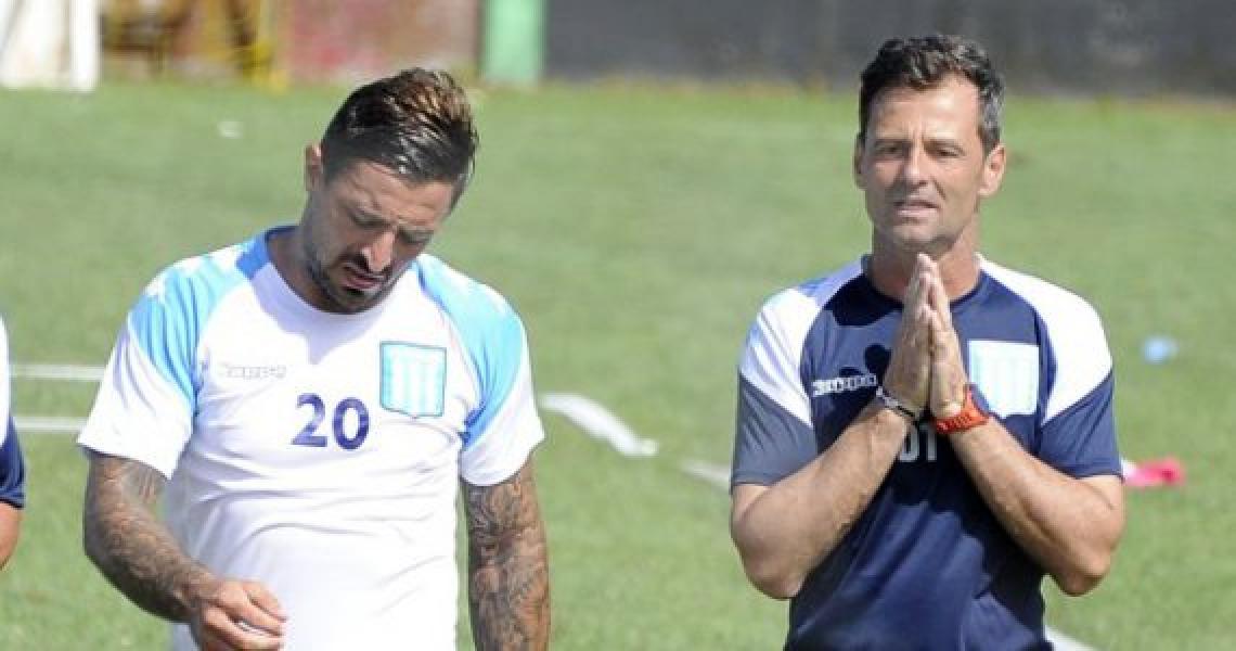 Imagen Álvarez, junto a Cocca en la práctica