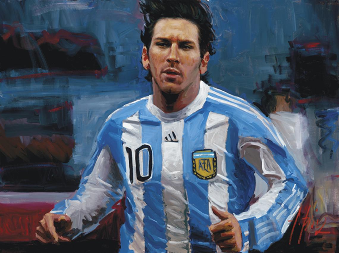 Imagen Messi, según el argentino Fabián Pérez.