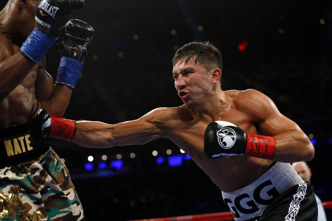Imagen Golovkin, en acción ante Jacobs.